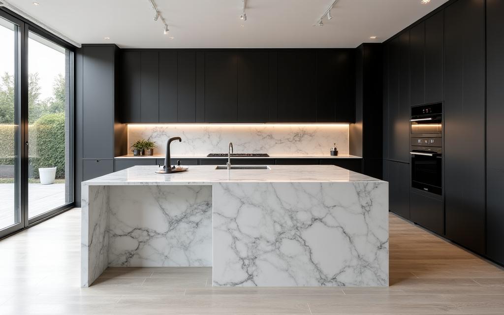Nowoczesna kuchnia na wymiar z wyspą