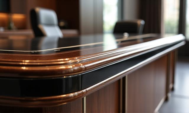 Luksusowy gabinet prezesa z meblami na zamówienie