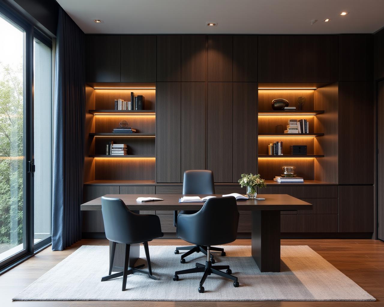 Elegancko zaprojektowane meble gabinetowe